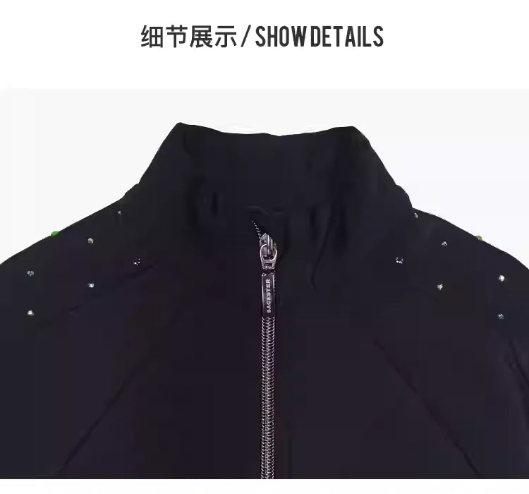 SAGESTER Eco-friendly jacket with crystals Mod. 216