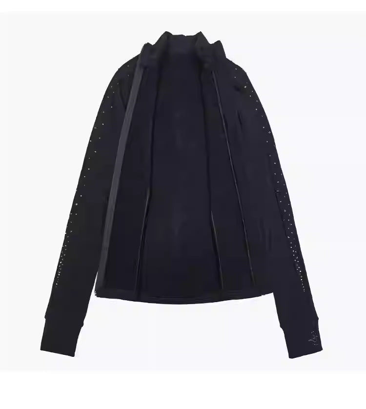 SAGESTER Eco-friendly jacket with crystals Mod. 216