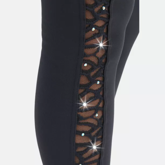 SAGESTER Eco-friendly thermal leggings with transparent insert #484