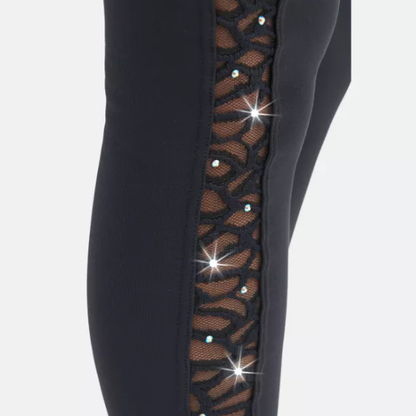 SAGESTER Eco-friendly thermal leggings with transparent insert #484