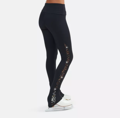 SAGESTER Eco-friendly thermal leggings with transparent insert #484