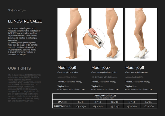 Sagester Footed tights 90 den #3096