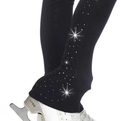 SAGESTER Microfibre skating leggings with crystals Mod. 470