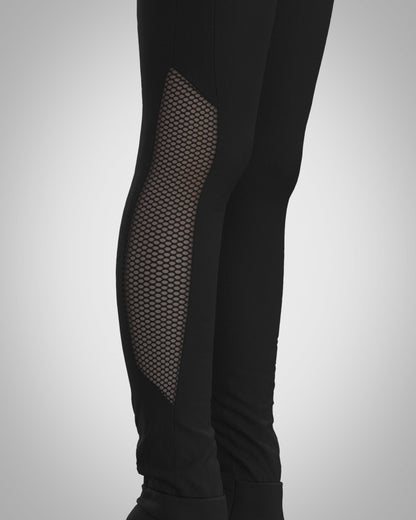 Sagester Leggings with glittered mesh insert #483