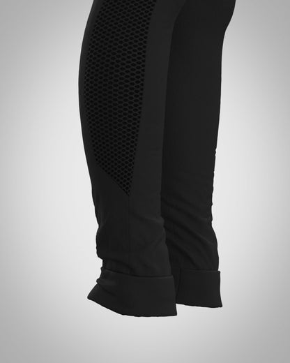 Sagester Leggings with glittered mesh insert #483