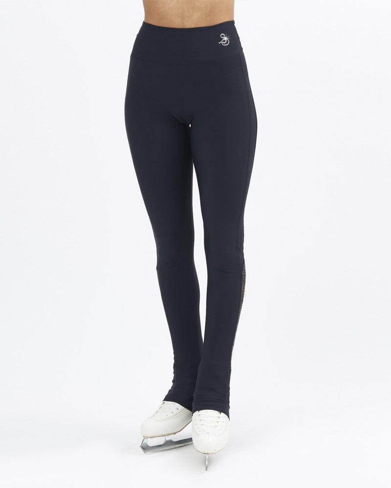 Sagester Leggings with glittered mesh insert #483