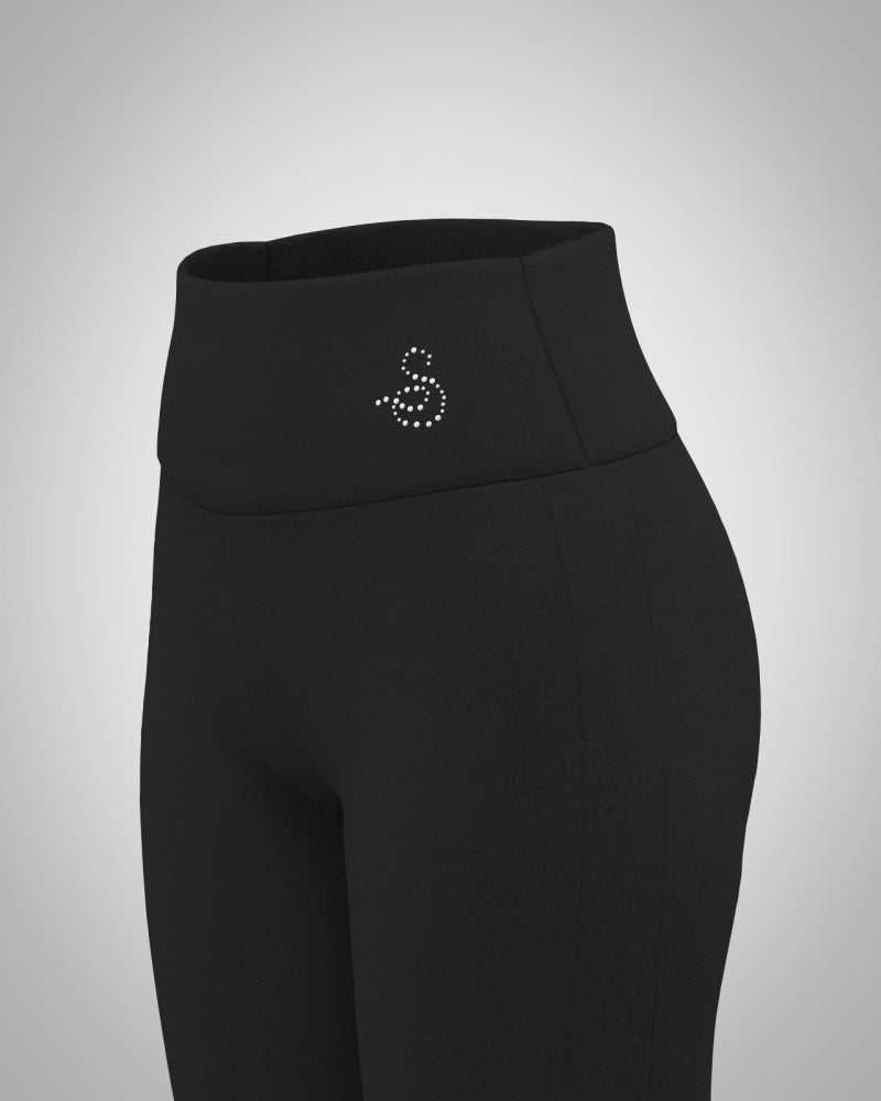 Sagester Leggings with glittered mesh insert #483