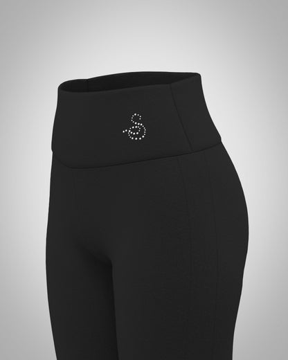 Sagester Leggings with glittered mesh insert #483