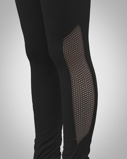 Sagester Leggings with glittered mesh insert #483