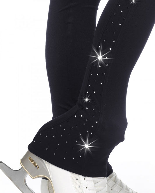 SAGESTER Microfibre skating leggings with crystals Mod. 470