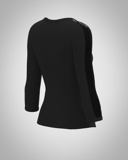 SAGESTER T-shirt with glittered mesh insert Mod.084