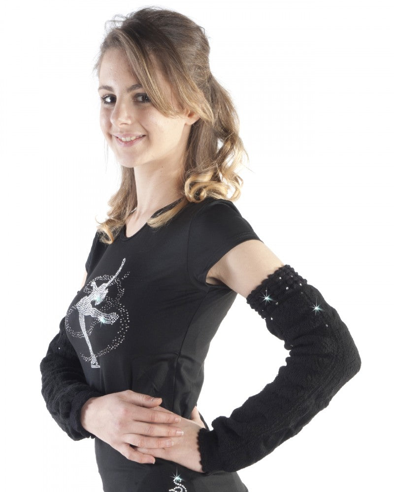 SAGESTER Muscle/arm warmer with crystals #531